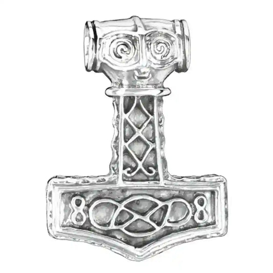 Thors Hammer mit Knoten gross Anhänger Schmuck - Thorhammer - 33x24mm