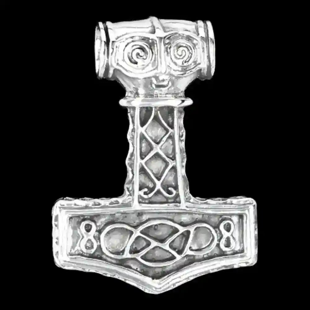 Thors Hammer mit Knoten gross Anhänger Schmuck - Thorhammer - 33x24mm