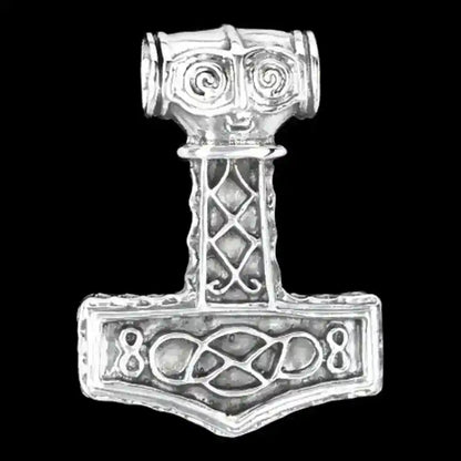 Thors Hammer mit Knoten gross Anhänger Schmuck - Thorhammer - 33x24mm