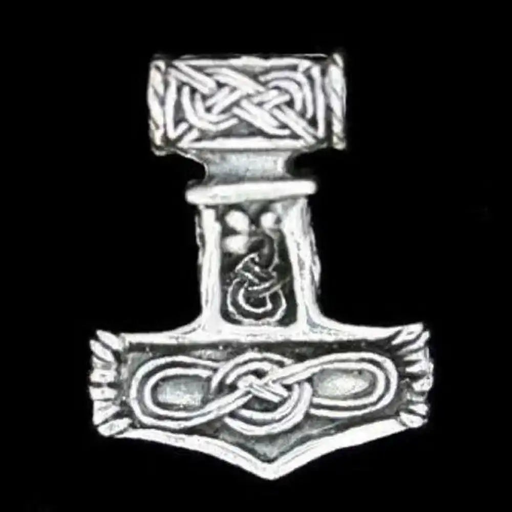 Thors Hammer Schmuck Anhänger 925er Silber - Thorhammer - 25x20mm