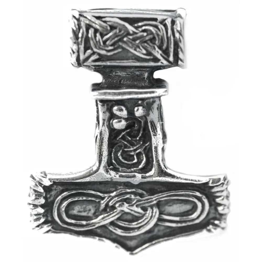 Thors Hammer Schmuck Anhänger 925er Silber - Thorhammer - 25x20mm
