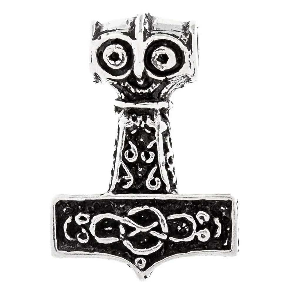 Thors Hammer Schmuck Anhänger 925er Silber - Thorhammer - 33x24mm