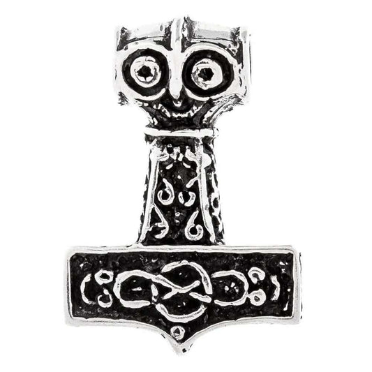 Thors Hammer Schmuck Anhänger 925er Silber - Thorhammer - 33x24mm