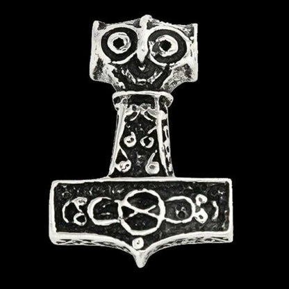 Thors Hammer Schmuck Anhänger 925er Silber - Thorhammer - 33x24mm