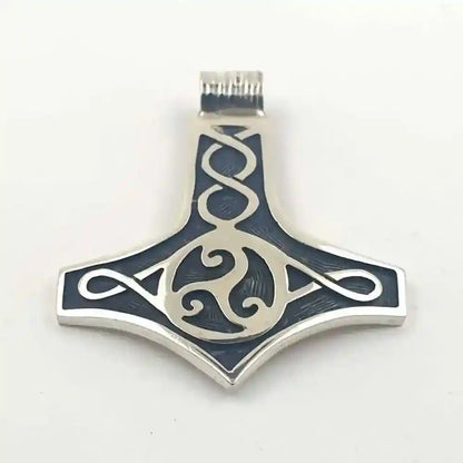Thors Hammer Schmuck Anhänger 925er Silber - Thorhammer - 38x45 mm