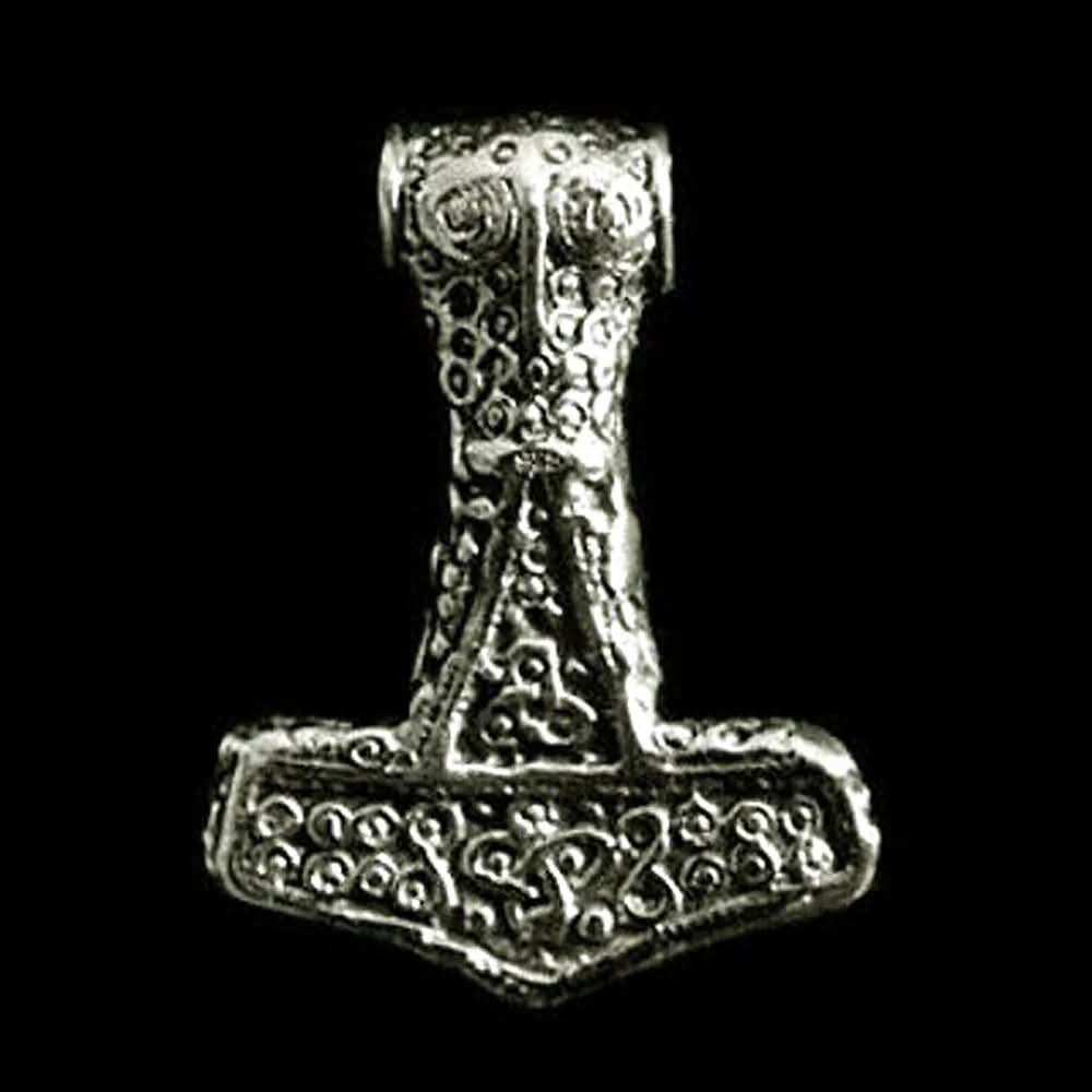 Thors Hammer Schmuck Anhänger 925er Silber - Thorhammer - Größe: 37x28mm