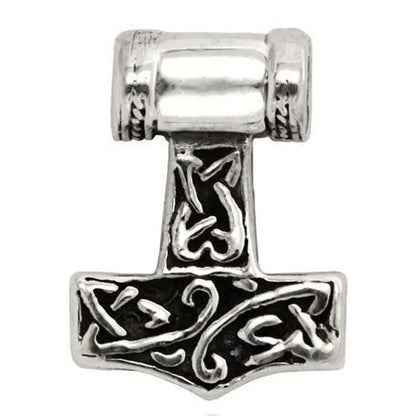 Thors Hammer sehr klein Schmuck Anhänger 925er Silber - Thorhammer - 13x17mm