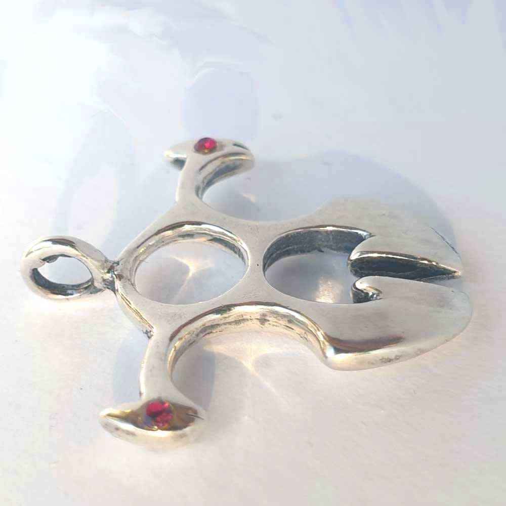 Tribal Schmuck Anhänger 925er Silber 27x27mm