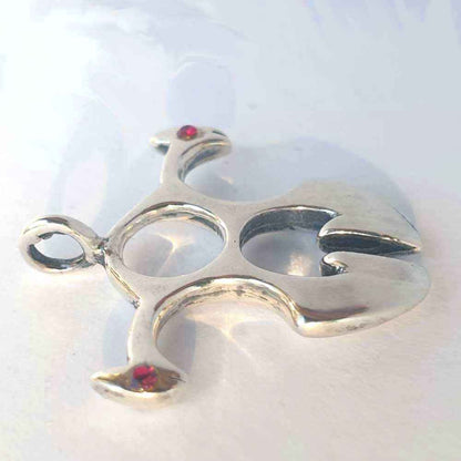 Tribal Schmuck Anhänger 925er Silber 27x27mm