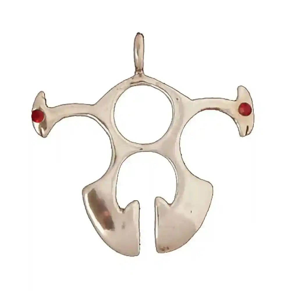 Tribal Schmuck Anhänger 925er Silber 27x27mm