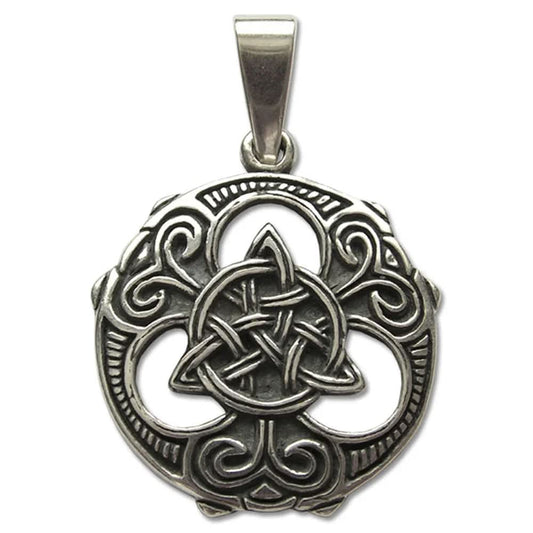 Triquetra - Knoten Schmuck Anhänger 925er Silber Durchmesser 23mm - Firma Holzenplotz - Silberketten - Goldketten.de