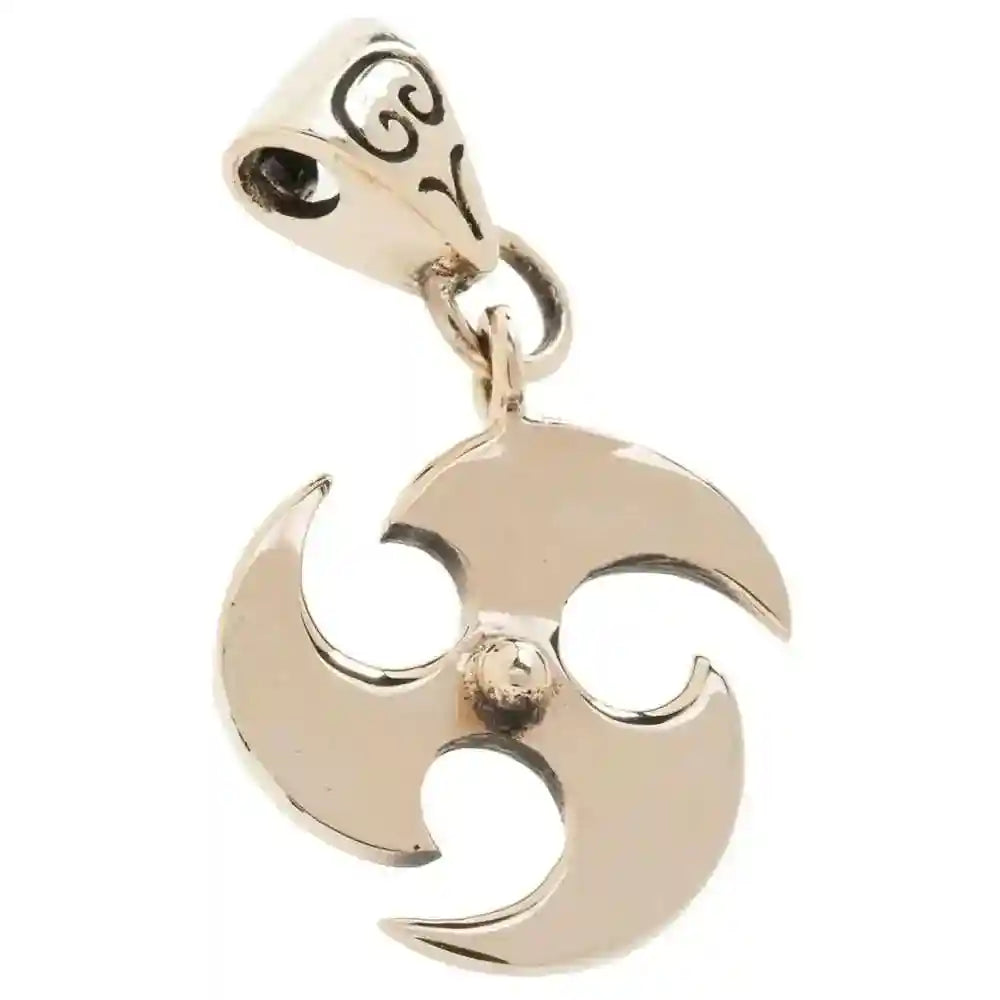 Triskel Bronze Anhänger Schmuck 35x20mm