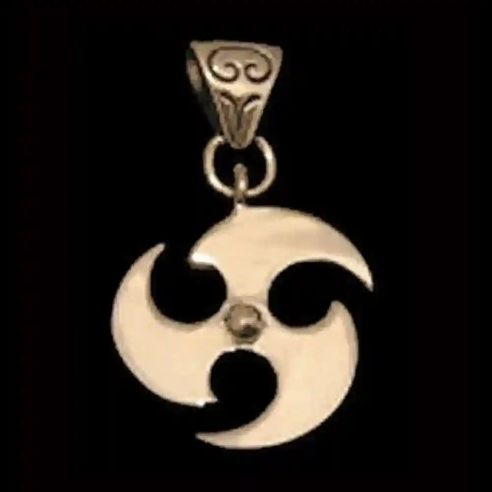 Triskel Bronze Anhänger Schmuck 35x20mm