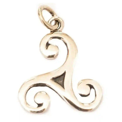 Triskel Bronze Schmuck Anhänger sehr klein - Triskel - 15x21mm