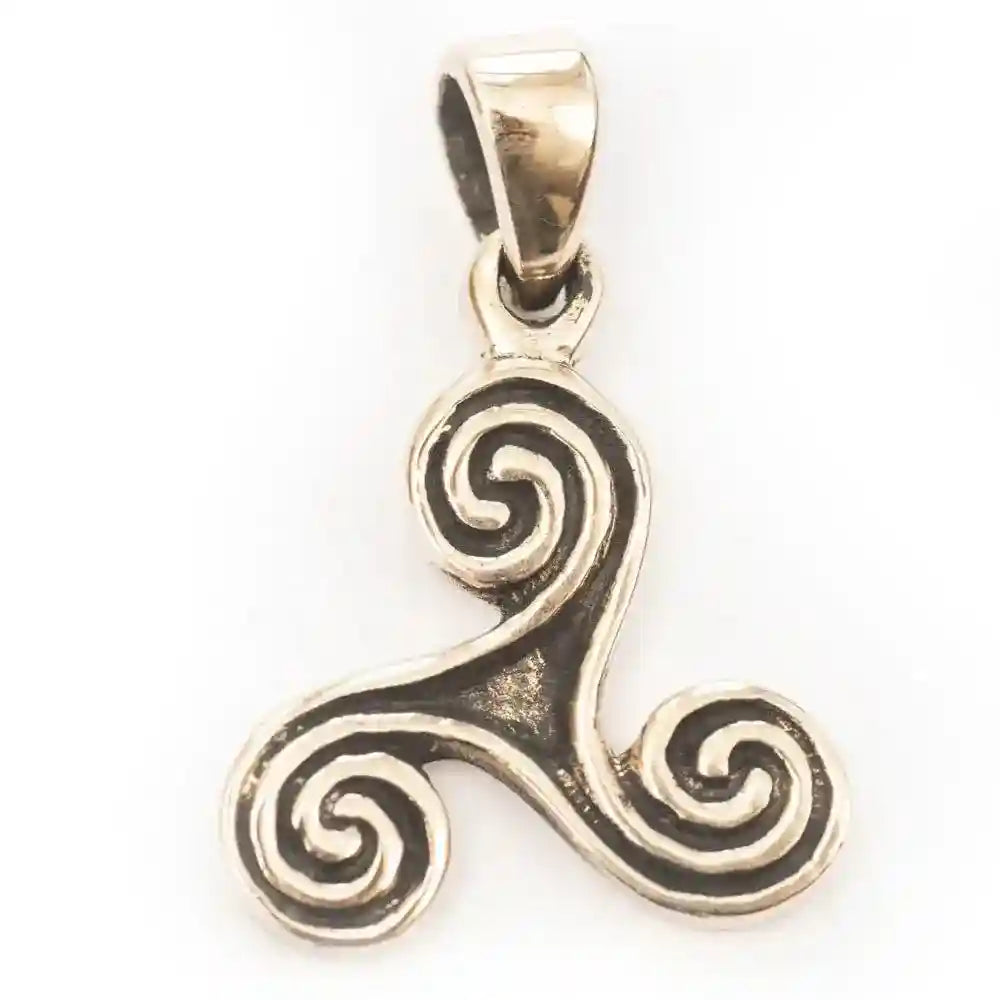 Keltischer Schmuck Anhänger Celtic Triskele Bronze 2,4 cm