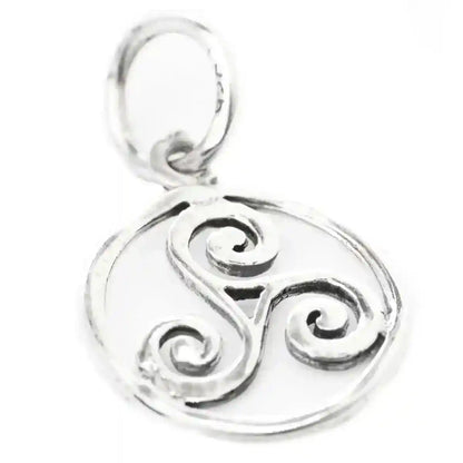 Triskel klein Schmuck Anhänger 925er Silber - Triskel - Durchmesser 13mm
