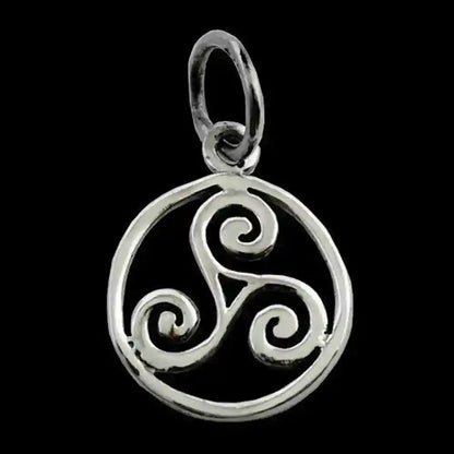 Triskel klein Schmuck Anhänger 925er Silber - Triskel - Durchmesser 13mm