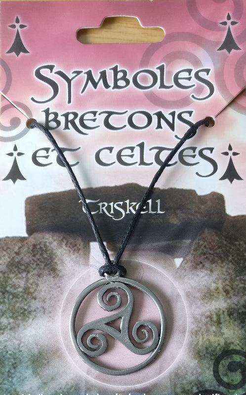 Triskele aus Zinn Anhänger Schmuck - Triskel - Durchmesser 24mm