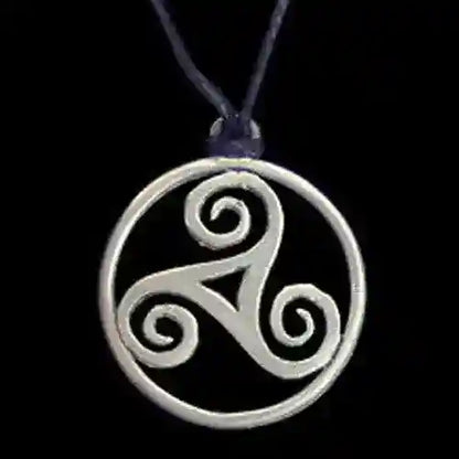 Triskele aus Zinn Anhänger Schmuck - Triskel - Durchmesser 24mm