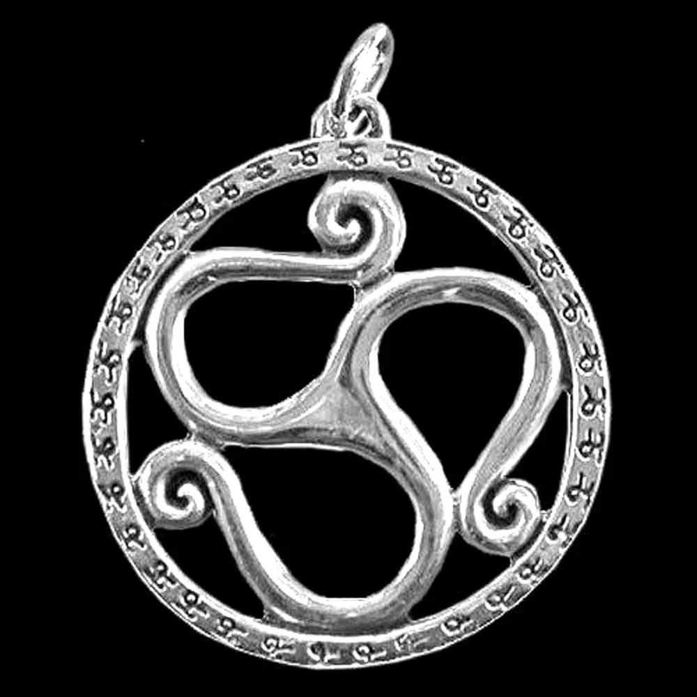Triskele Schmuck Anhänger 925er Silber - Triskel - 32x36mm - Firma Holzenplotz - Silberketten - Goldketten.de
