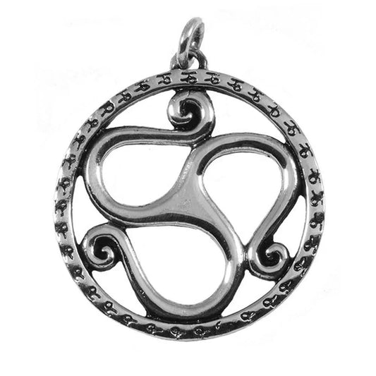 Triskele Schmuck Anhänger 925er Silber - Triskel - 32x36mm - Firma Holzenplotz - Silberketten - Goldketten.de