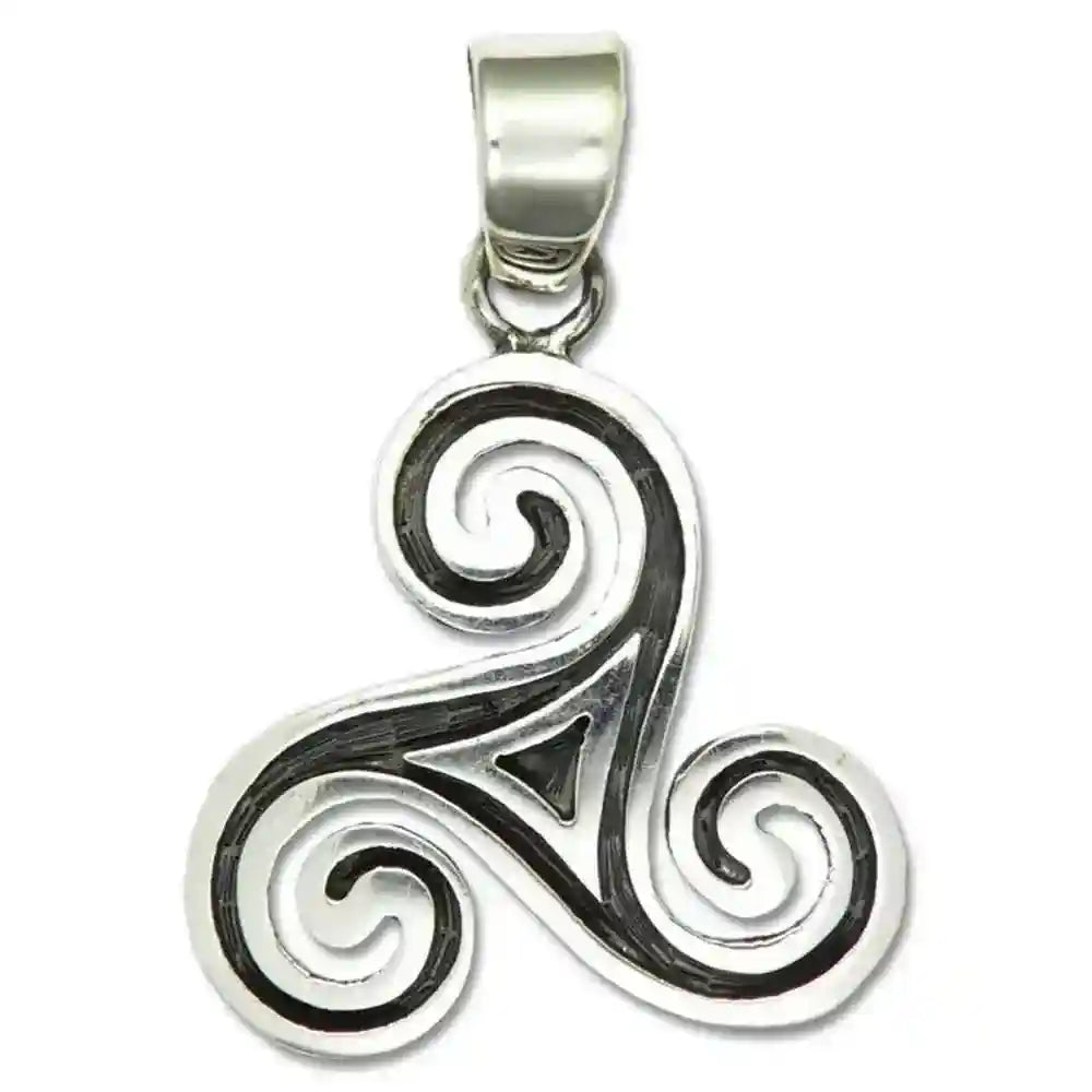 Triskele  Schmuck Anhänger 925er Silber - Triskel - 34x34 mm