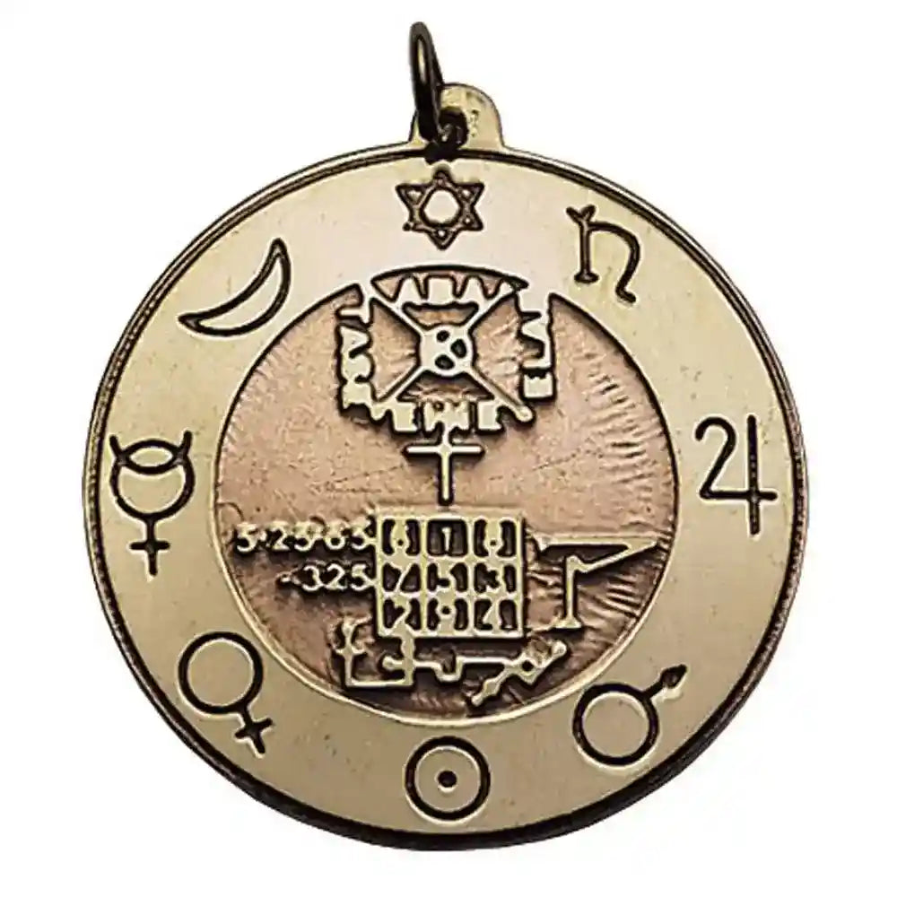 Universal Amulett Messing Kupfer Talisman 30mm - Firma Holzenplotz - Silberketten-Goldketten.de 