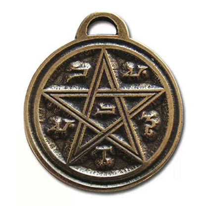 Venus Pentagramm Anhänger Schmuck - Fünfstern - 25x30mm mit Halsband - Firma Holzenplotz - Silberketten-Goldketten.de 