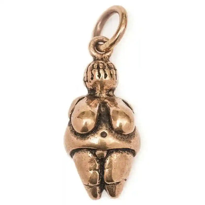 Venus von Willendorf Bronze Anhänger Schmuck - Mittelalter Fruchtbarkeit