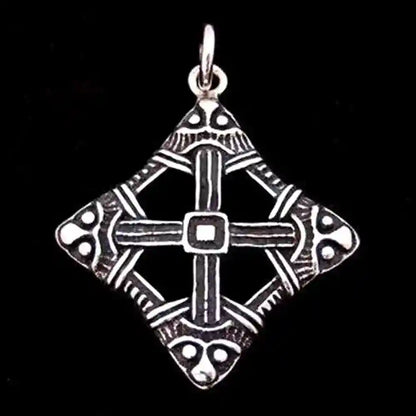 Viking Cross Schmuck Anhänger 925er Silber 47x35mm