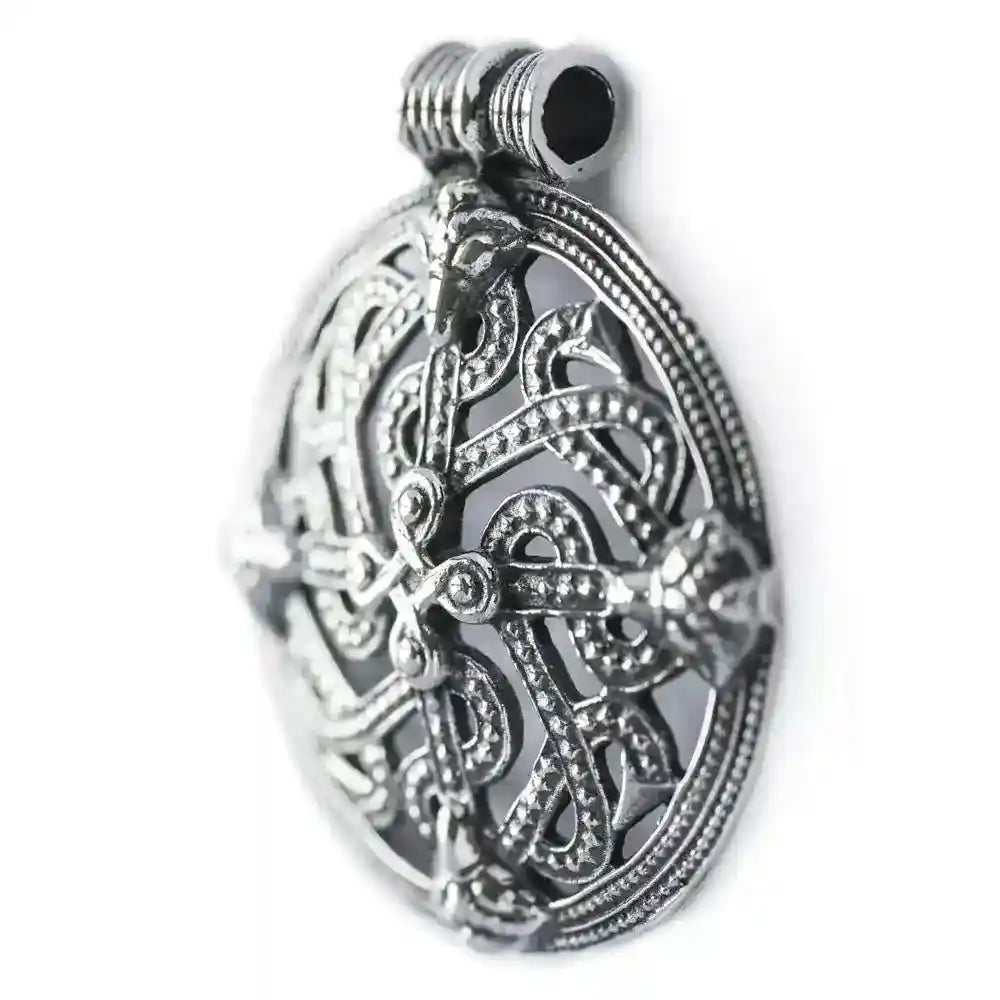 Viking Cross Wikinger Kreuz Schmuck Anhänger 925er Silber 49x43mm