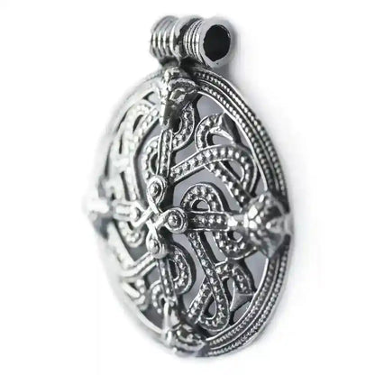 Viking Cross Wikinger Kreuz Schmuck Anhänger 925er Silber 49x43mm