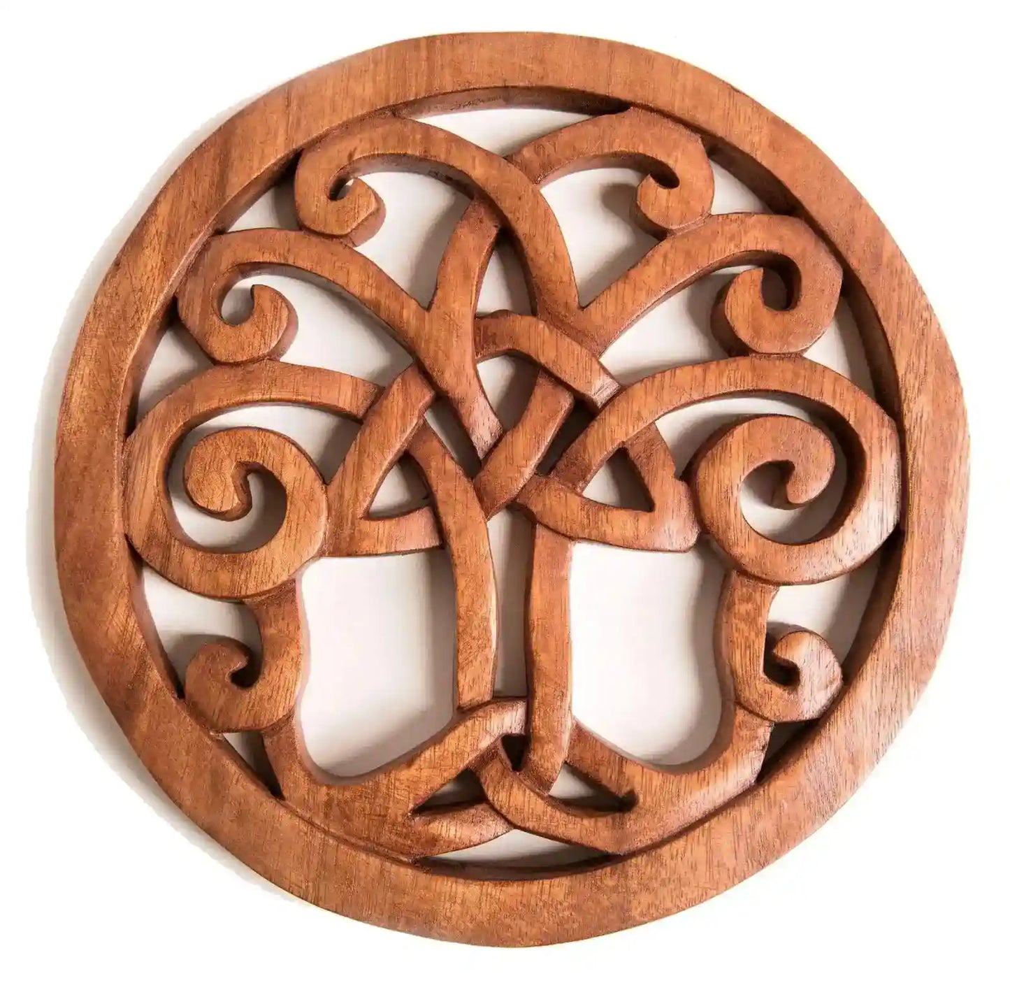 Wandbild Wandschmuck Wand Deko Keltischer Lebensbaum celtic knot Knoten aus Holz