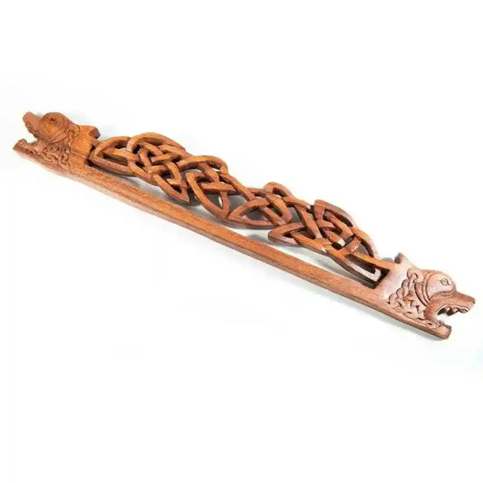 Wandschmuck keltische Wächter Hunde handgemacht handmade celtic Kelten Holz Deko