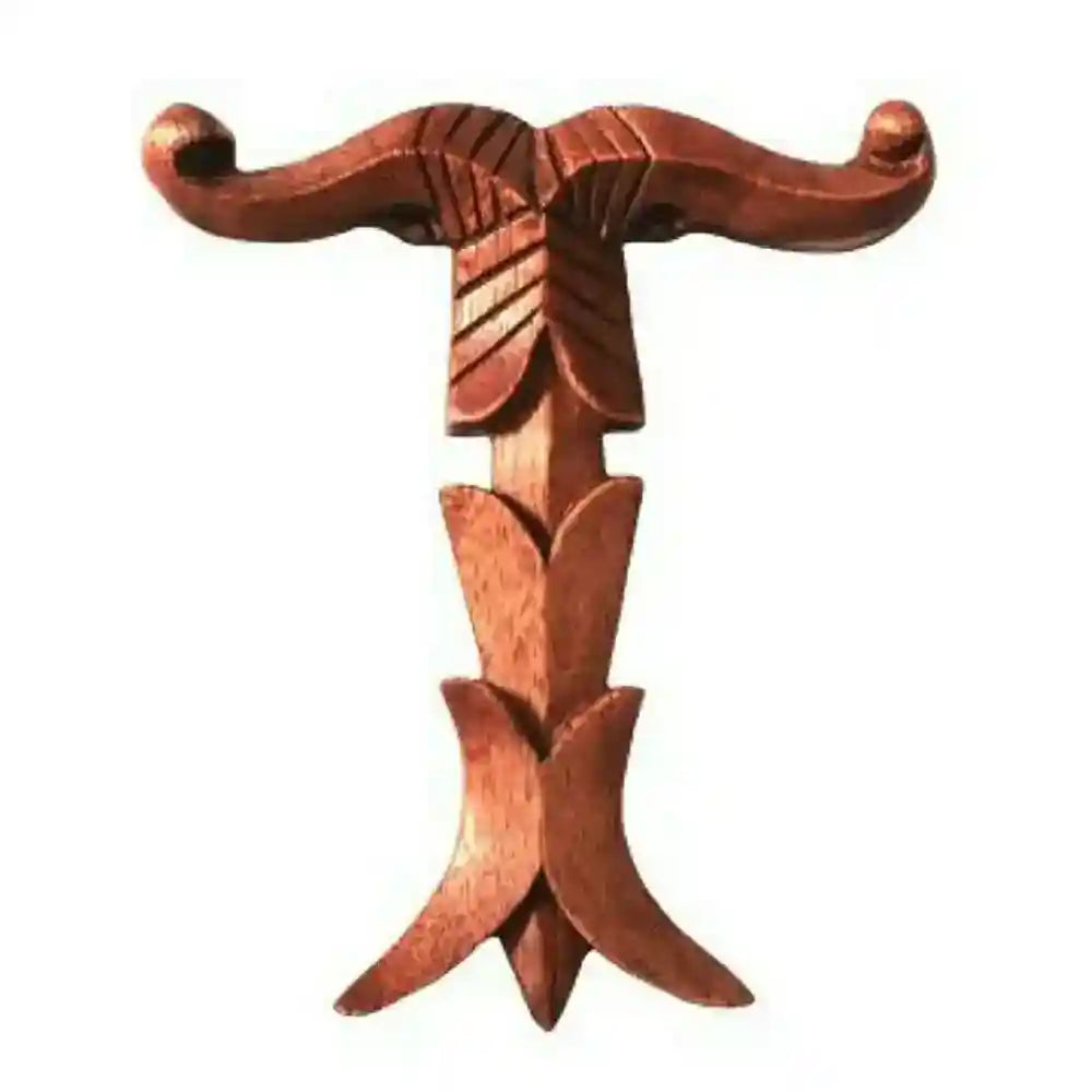 Wandschmuck Kleine Irminsul Wikinger Viking Holz Handarbeit 17 cm × 14 cm