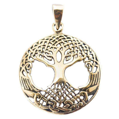 Weltenesche Yggdrasil Bronze Anhänger Schmuck - Lebensbaum - 34x25mm