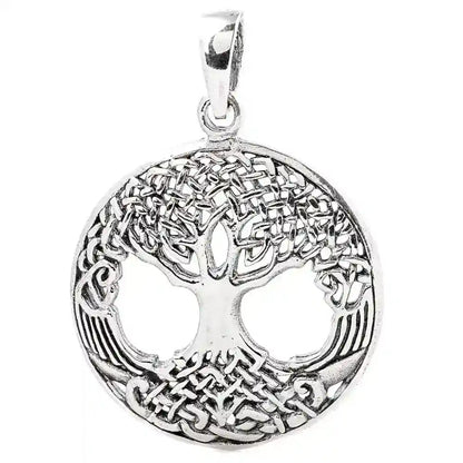 Weltenesche Yggdrasil Schmuck Anhänger 925er Silber Lebensbaum ? 27mm - Firma Holzenplotz - Silberketten-Goldketten.de 