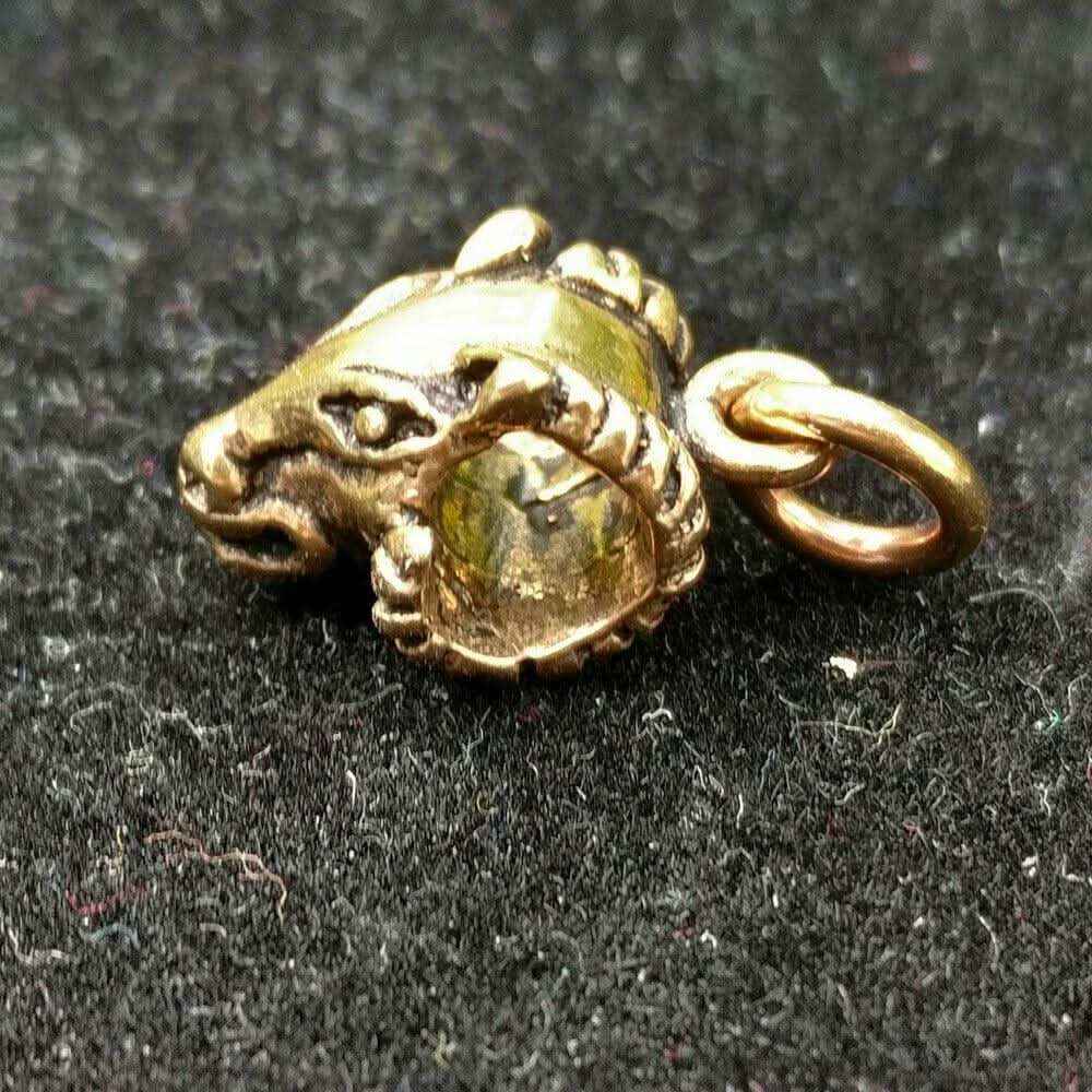 Widderkopf Anhänger Bronze Anhänger Schmuck - Sonstige Tiere - 10x20mm