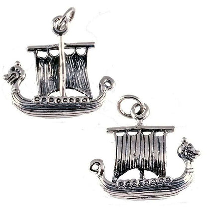 Wikingeramulett Schiff Schmuck Anhänger 925er Silber Wikinger 25x25mm - Firma Holzenplotz - Silberketten - Goldketten.de