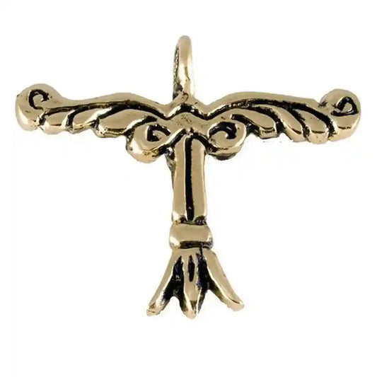 Irminsul-Amulett Schmuck Anhänger klein Bronze - Wikinger - 27x25mm