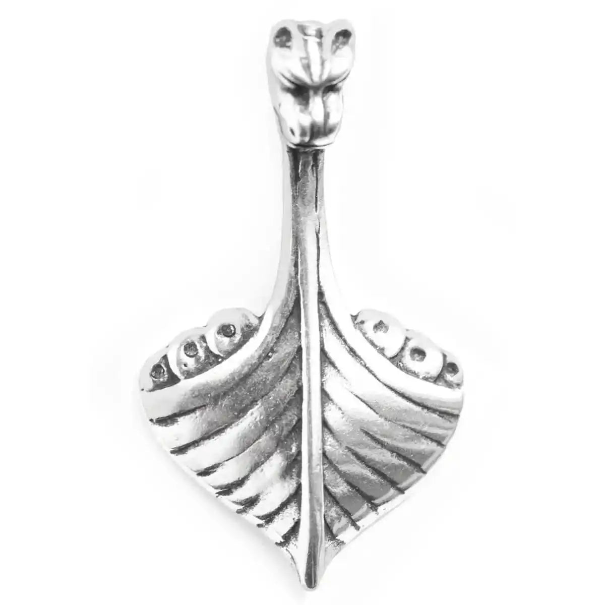 Wikingerschiff Schmuck Anhänger 925er Silber - Wikinger Boot - 20x36 mm Viking