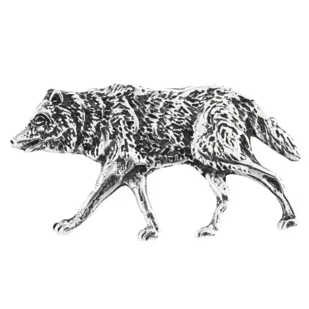 Wolf Schmuck Anhänger 925er Silber - Wolf Hund - 40x22mm