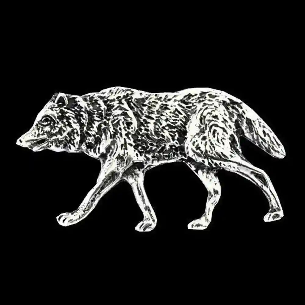 Wolf Schmuck Anhänger 925er Silber - Wolf Hund - 40x22mm
