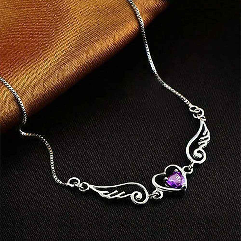 Wunderschöne Halskette mit Zirkonia Crystal mit Kette 925 Silber
