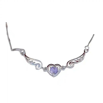 Wunderschöne Halskette mit Zirkonia Crystal mit Kette 925 Silber