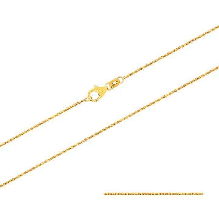 1,1 mm 42 cm 585 - 14 Karat Gold Halskette Zopfkette massiv Gold hochwertige Goldkette  2,1 g