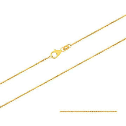 1,1 mm 585 - 14 Karat Gold Halskette Zopfkette massiv Gold hochwertige Goldkette  - Länge nach Wahl