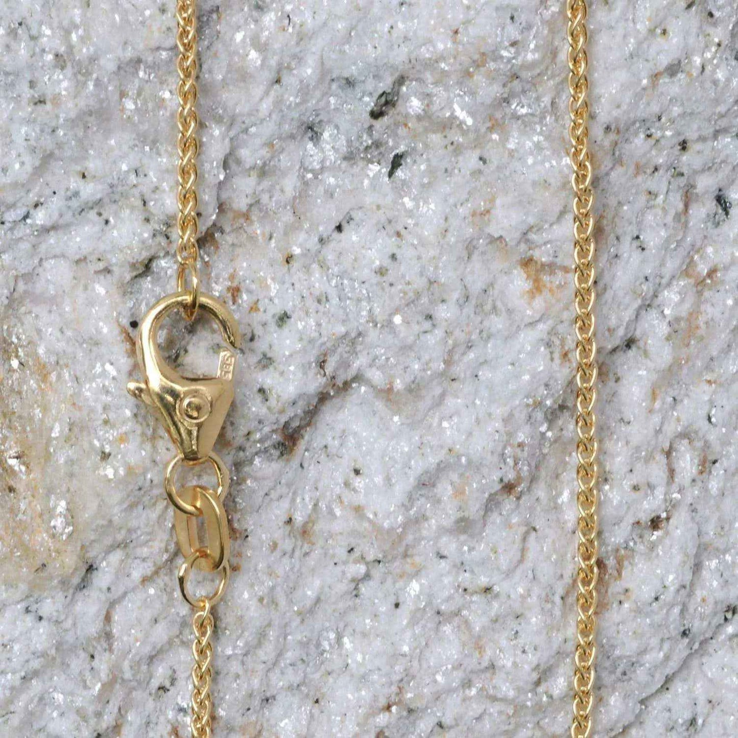 1,1 mm 585 - 14 Karat Gold Halskette Zopfkette massiv Gold hochwertige Goldkette  - Länge nach Wahl