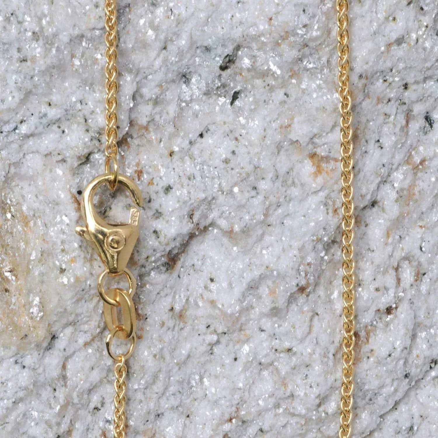 1,1 mm 585 - 14 Karat Gold Halskette Zopfkette massiv Gold hochwertige Goldkette  - Länge nach Wahl