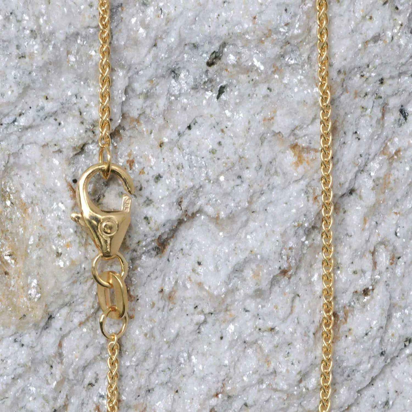 1,1 mm 42 cm 585 - 14 Karat Gold Halskette Zopfkette massiv Gold hochwertige Goldkette  2,1 g